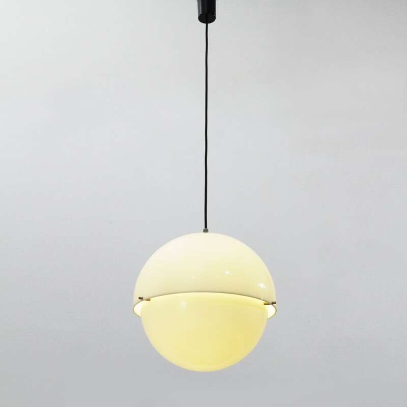 Suspension blanche vintage par Luigi Bandini Buti