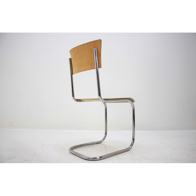 Pair of vintage chairs chrome Bauhaus Robert Slezák, 1930s