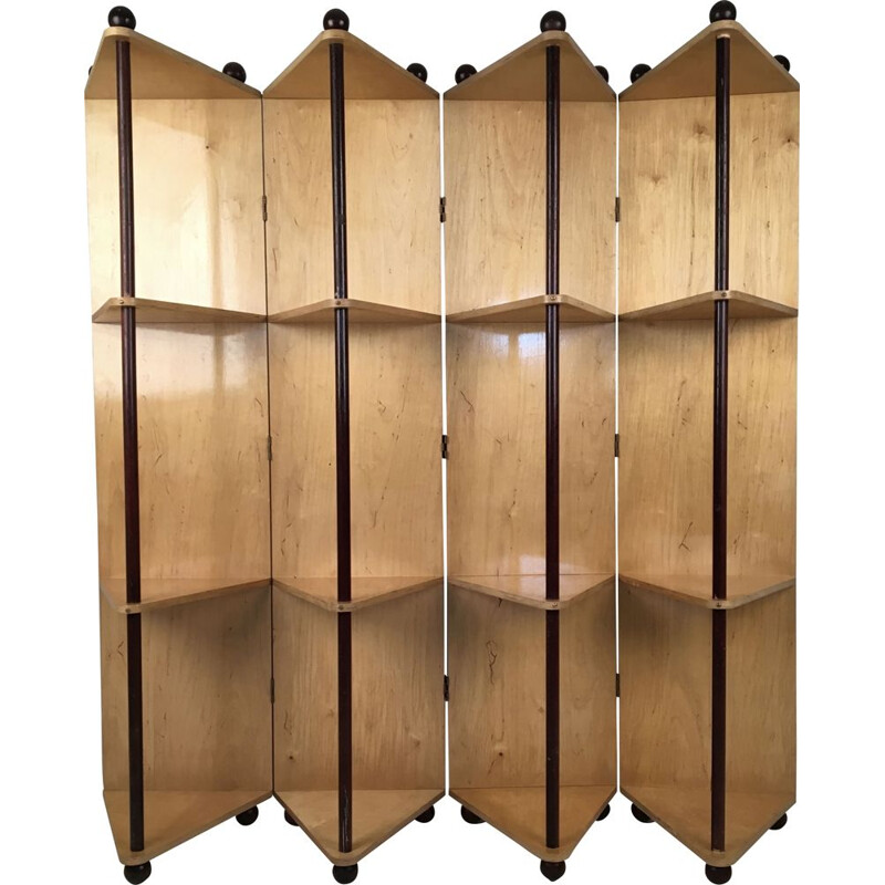 Vintage Room Divider Prototype Metamorphic Shelving System, 1980s