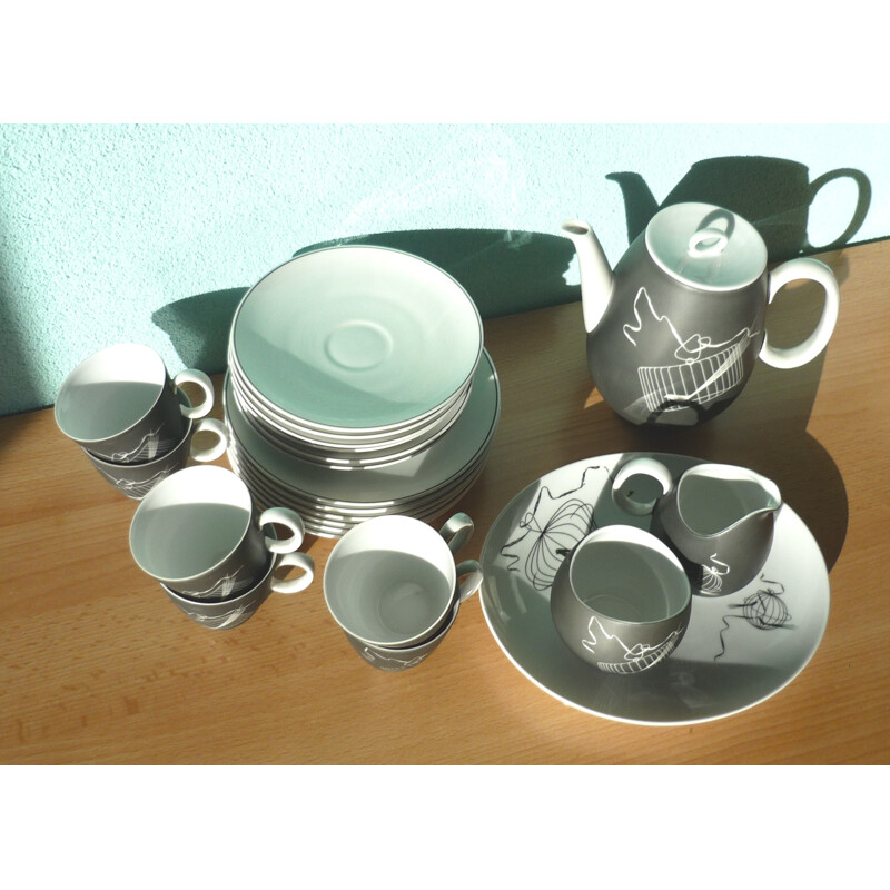 Ceramic coffee serving set, Raymond Fernand LOEWY - 1950s