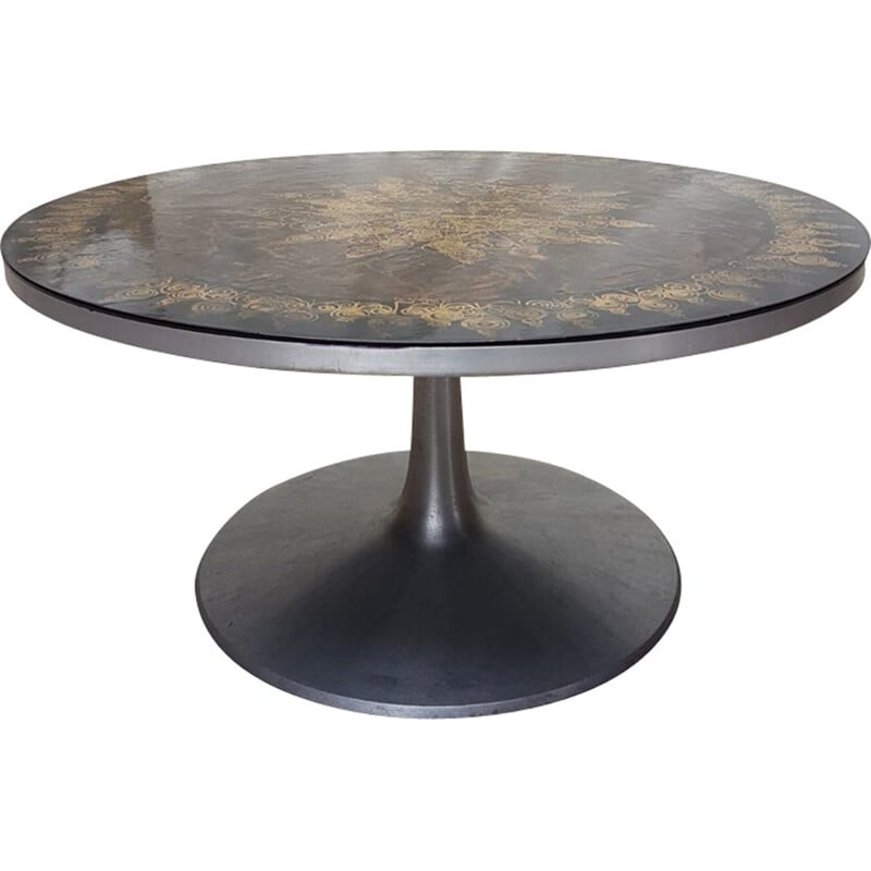 Vintage tulip coffee table by Poul Cadovius for Cado, Denmark