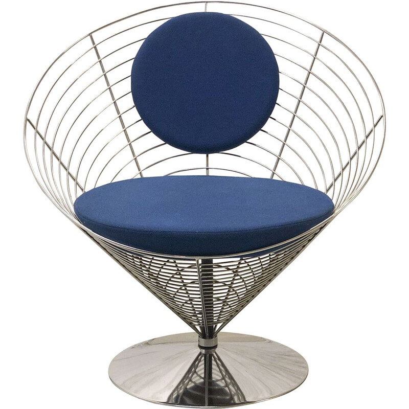 Wire Cone armchair by Verner Panton for Fritz Hansen