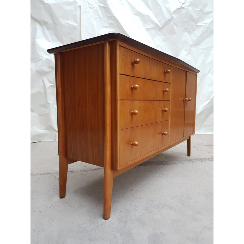 Vintage Heals Gimson and Slater Vesper in walnut sideboard