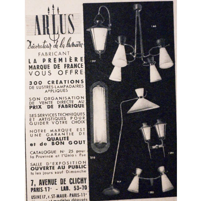 Lampe vintage diabolo par Arlus