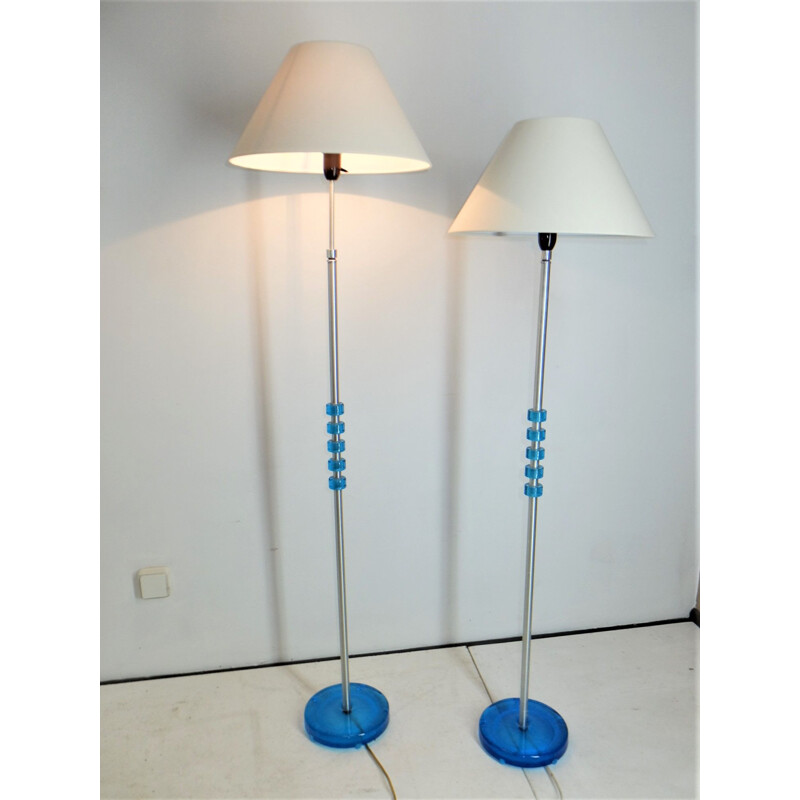 Set of 2 vintage floor lamp Scandinavian 1960 by Carl Fagerlund