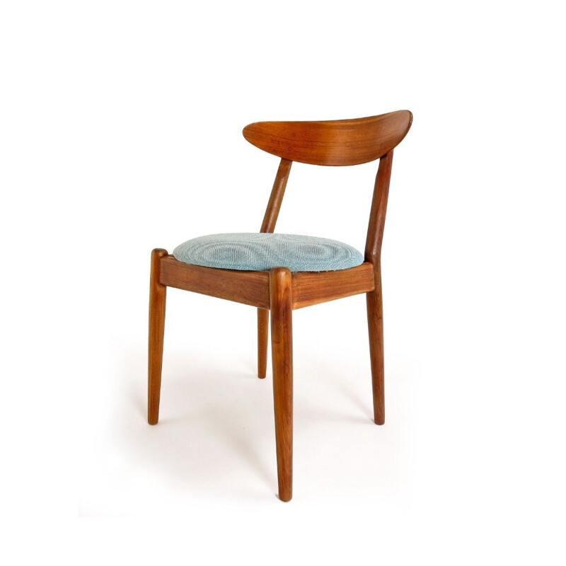 Set of 6 vintage Danish teak dining chairs for the Louisiana Museum of Modern Art