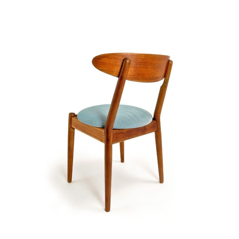 Set of 6 vintage Danish teak dining chairs for the Louisiana Museum of Modern Art