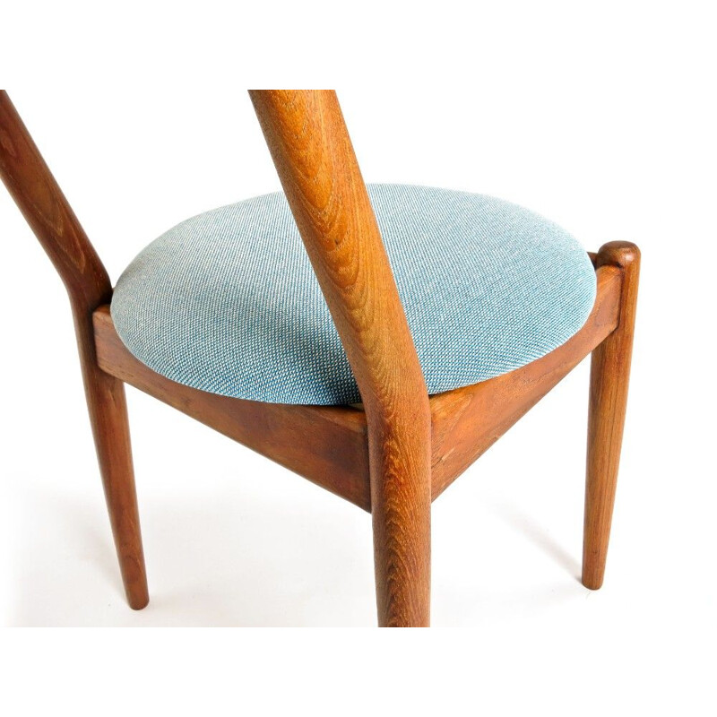 Suite de 6 chaises vintage en teck danoises pour le Louisiana Museum of Modern Art