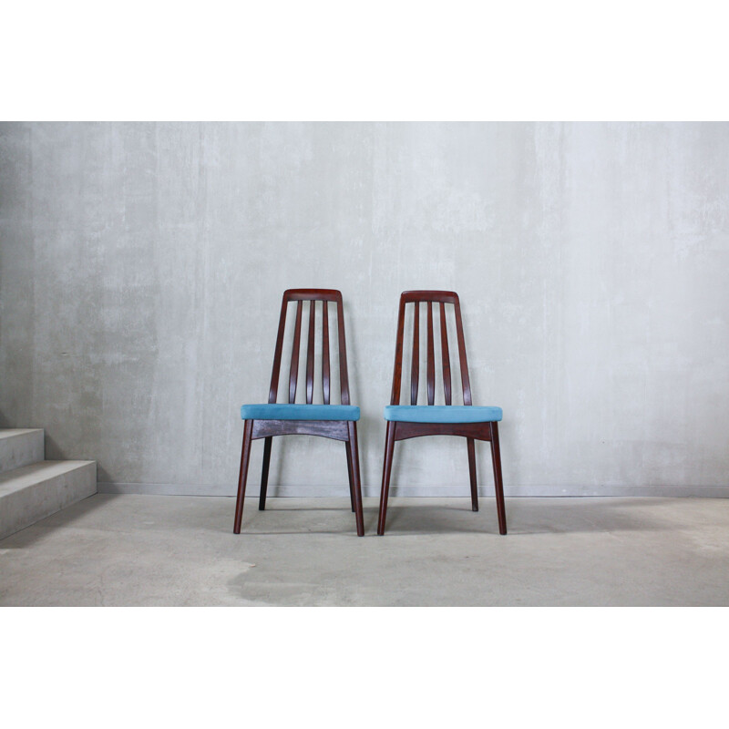 Suite de 6 chaises bleues par Svegards