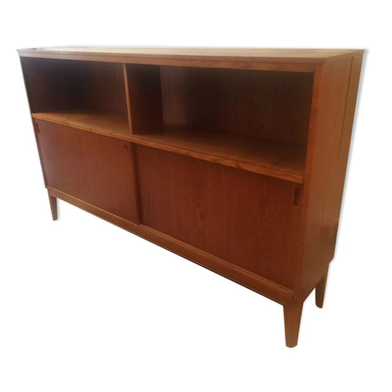 Vintage french bookcase in teak,1960