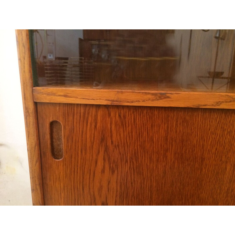 Vintage french bookcase in teak,1960