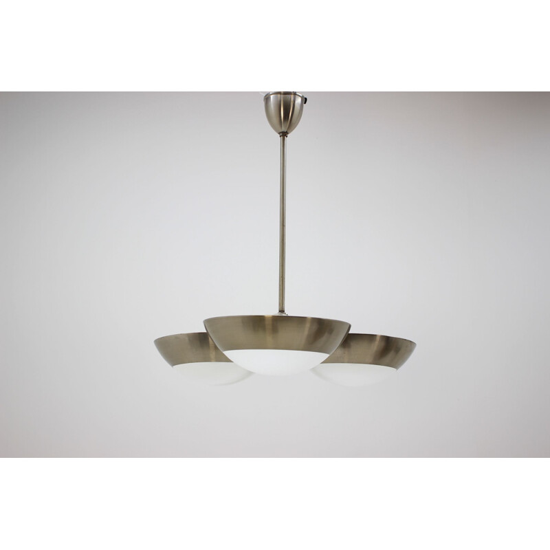 Vintage Bauhaus hanglamp in chroom, 1930