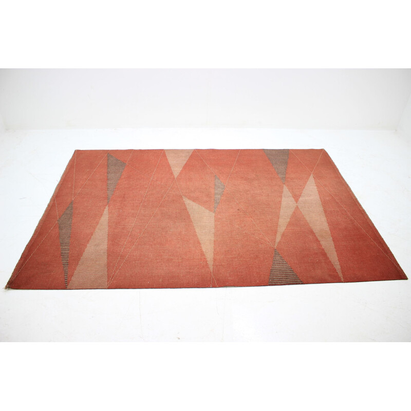 Geometrischer Vintage-Teppich carpet ,1950