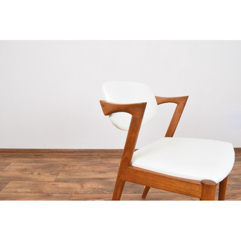 Set of 4 vintage dining chairs Model 42 by Kai Kristiansen for Schou Andersen, 1960s