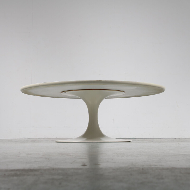 Vintage coffee table Tulip by Maurice Burke for Arkana, UK 1970s 