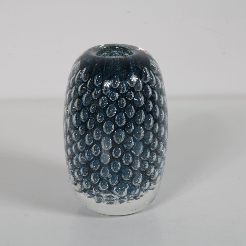 Vintage vase in glass by Floris Meydam for Royal Leerdam, Netherlands 1960s 