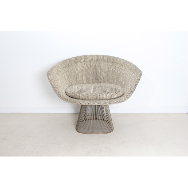 Fauteuil en acier et laine, Warren PLATNER - 1966