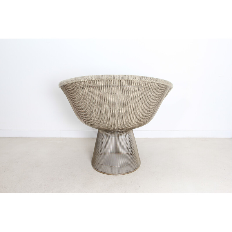 Woolen and steel armchair, Warren PLATNER - 1966