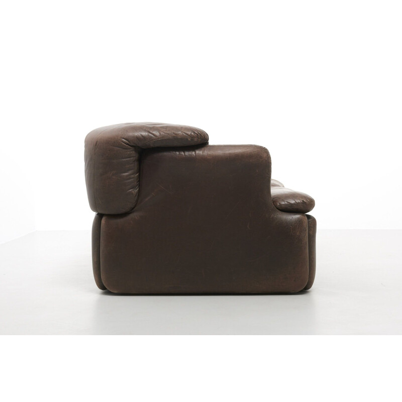 2 vintage armchair model "confidential" by Alberto Rosselli for Saporiti,1970