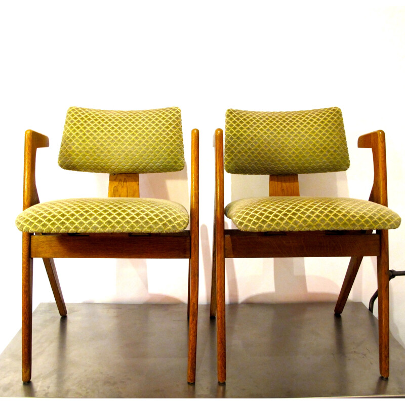 Pair of Bridge armchairs, Robin DAY - 1950s