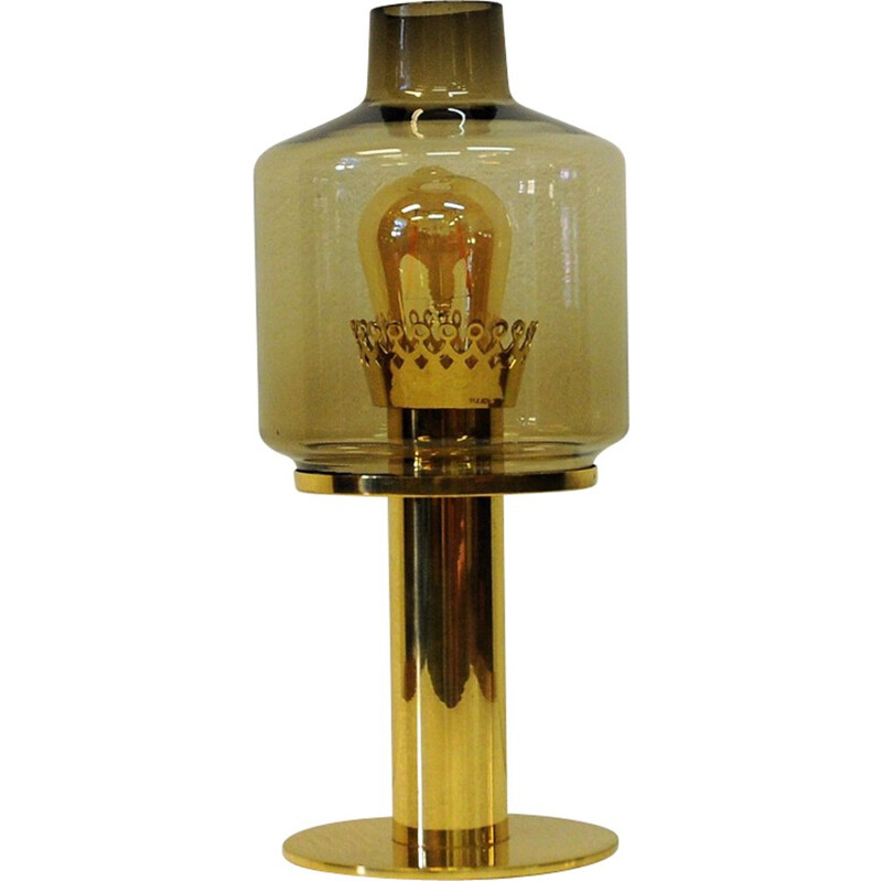 Vintage lamp in Glass and Brass B102 by Hans-Agne Jakobsson, Sweden, 1960s 