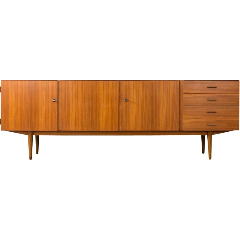 Vintage long sideboard in walnut