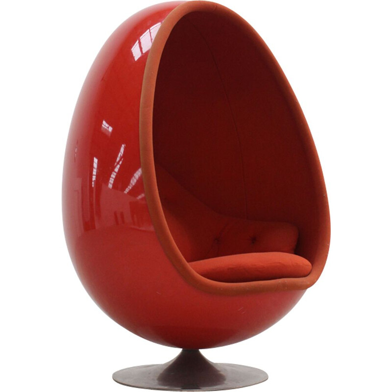 Vintage armchair Ovalia Egg by Thor Larsen 1968