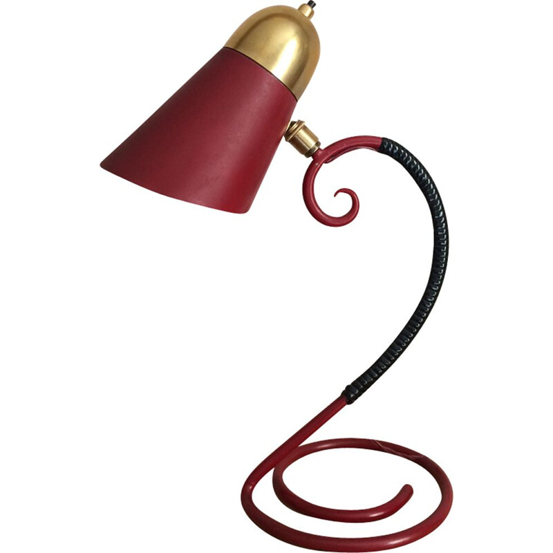 Vintage lamp 1950 red