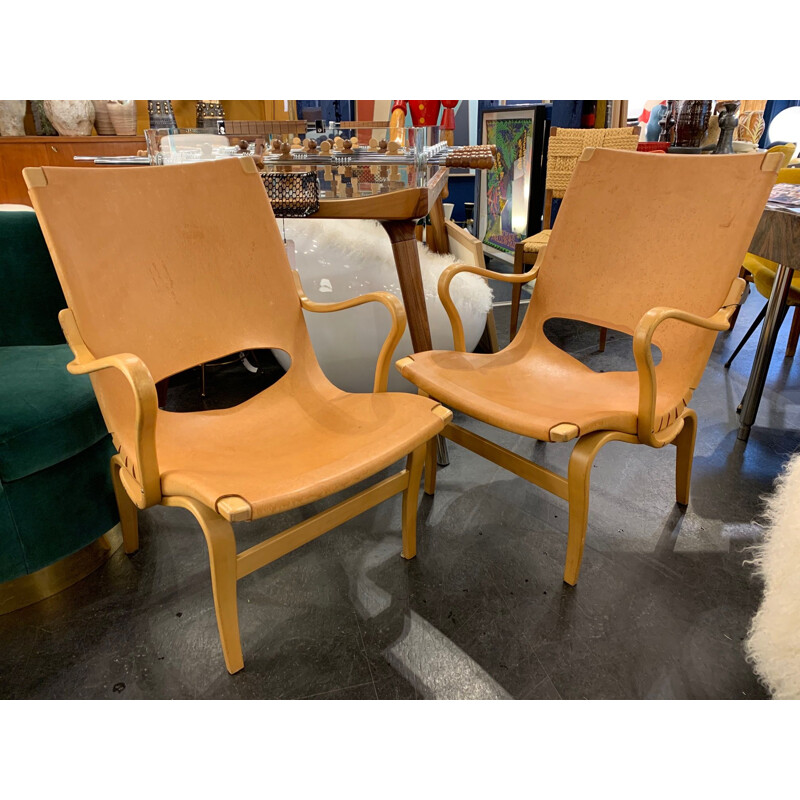Vintage pair of armchairs Eva for Karl Mathsson