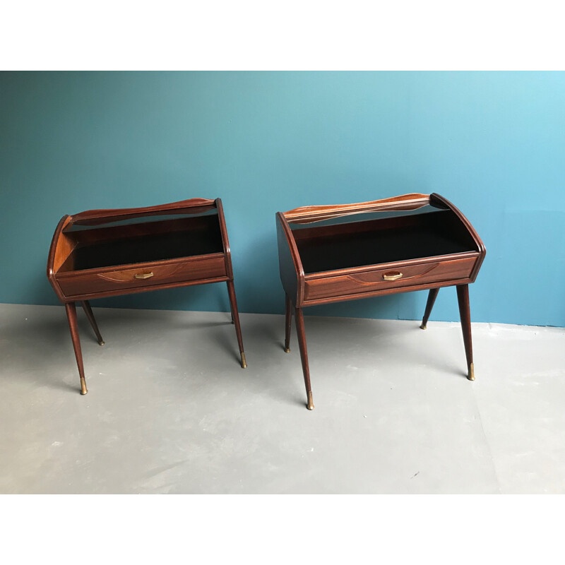 Pair of vintage nightstands Italian