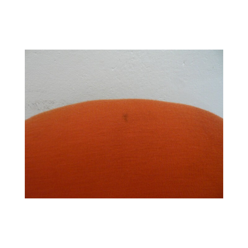 Par de poltronas de plástico e tecido laranja, Luigi COLANI - 1970