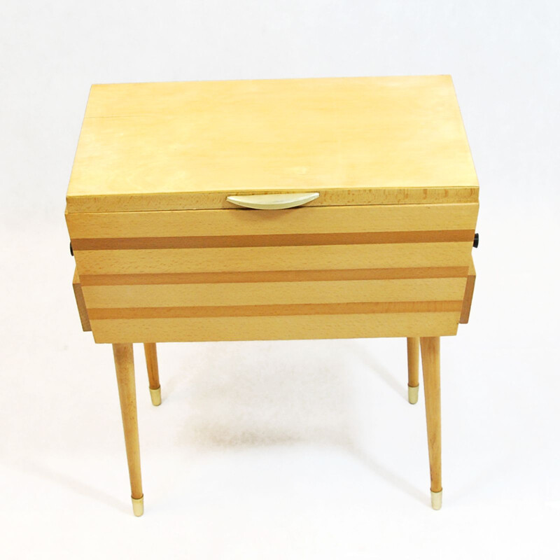 Vintage chest in beech, Germany 60s