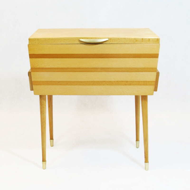 Vintage chest in beech, Germany 60s