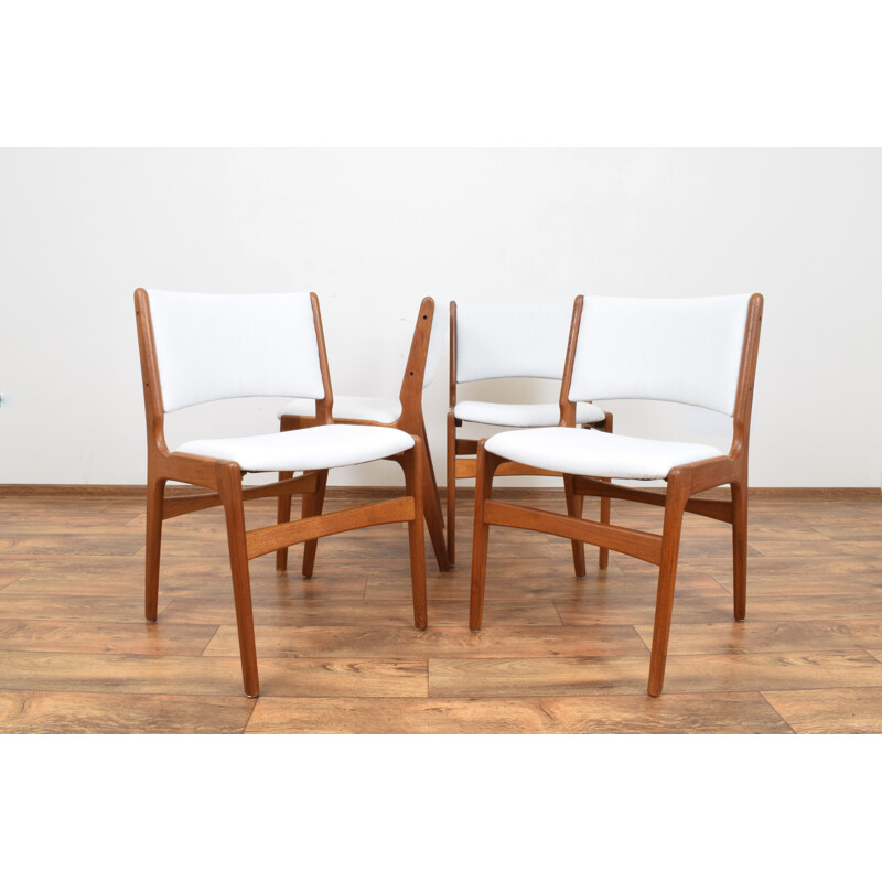 Set of 4 vintage chairs Model 89 by Erik Buch for Anderstrup Møbelfabrik, Danish 1960s