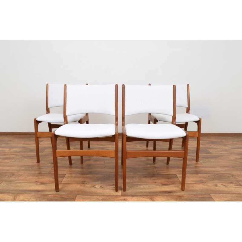 Set of 4 vintage chairs Model 89 by Erik Buch for Anderstrup Møbelfabrik, Danish 1960s