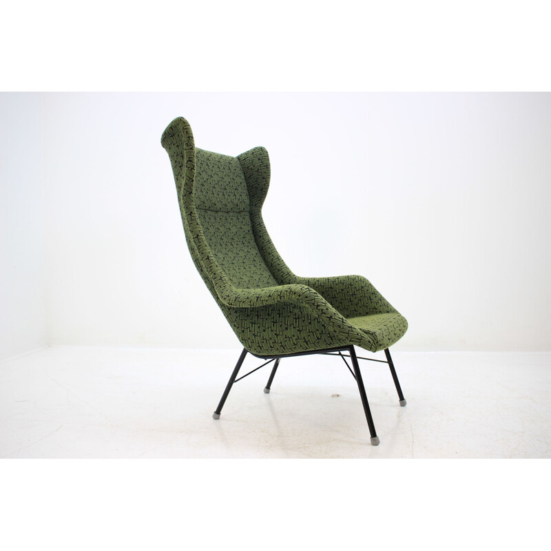 Vintage armchair Miroslav Navrátil fiberglass, Czechoslovakia 1960s