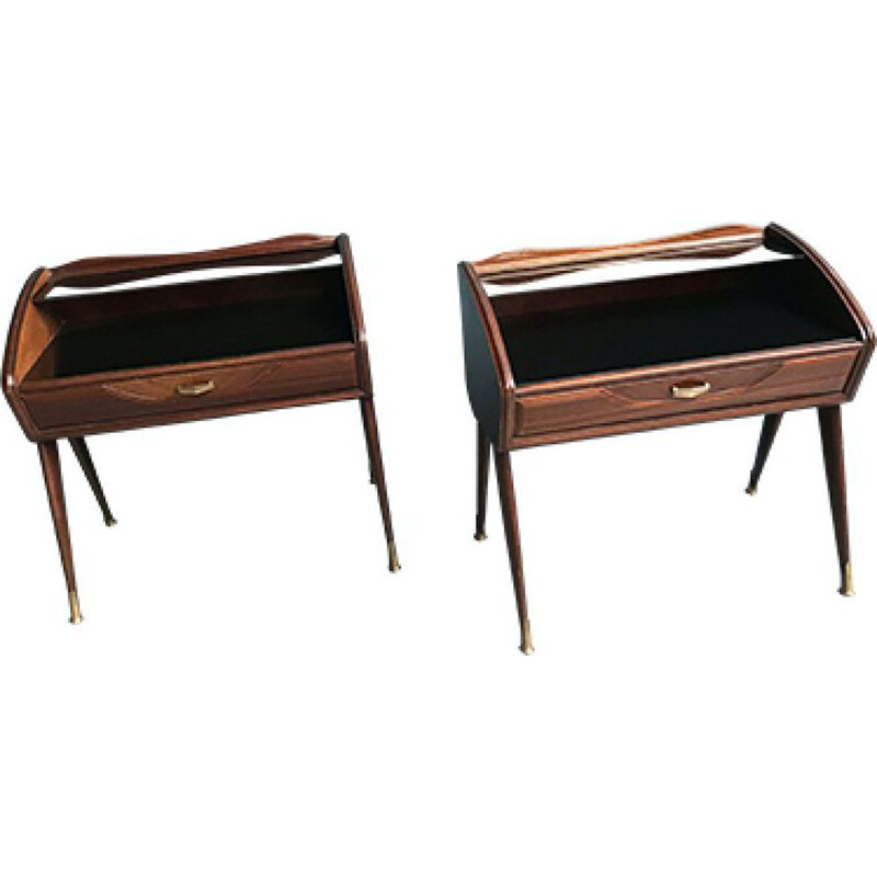 Pair of vintage nightstands Italian