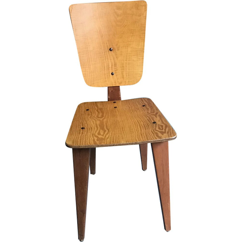 Suite de 6 chaises vintage André Sornay