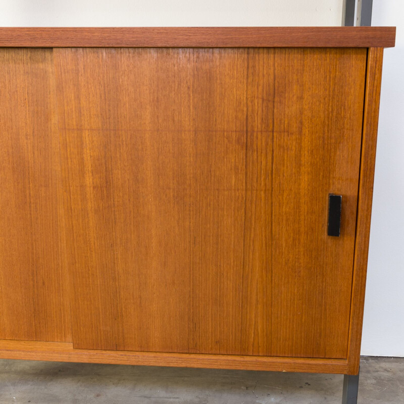 Vintage Olof Pira teak wall unit for String Sweden