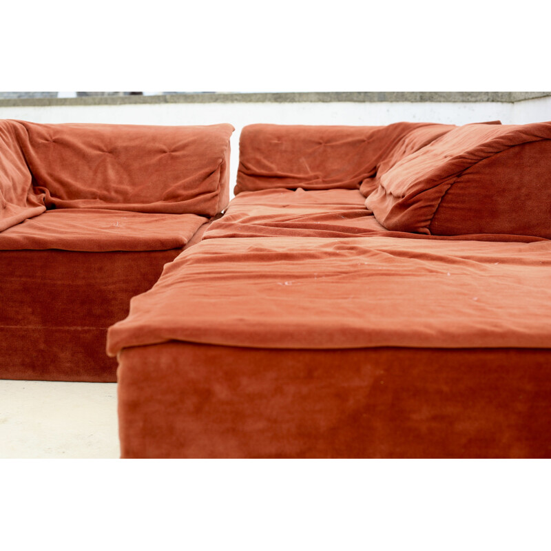 Vintage 3-seater sofa modular" Player" by Hans Hopfer for Roche Bobois, 1972