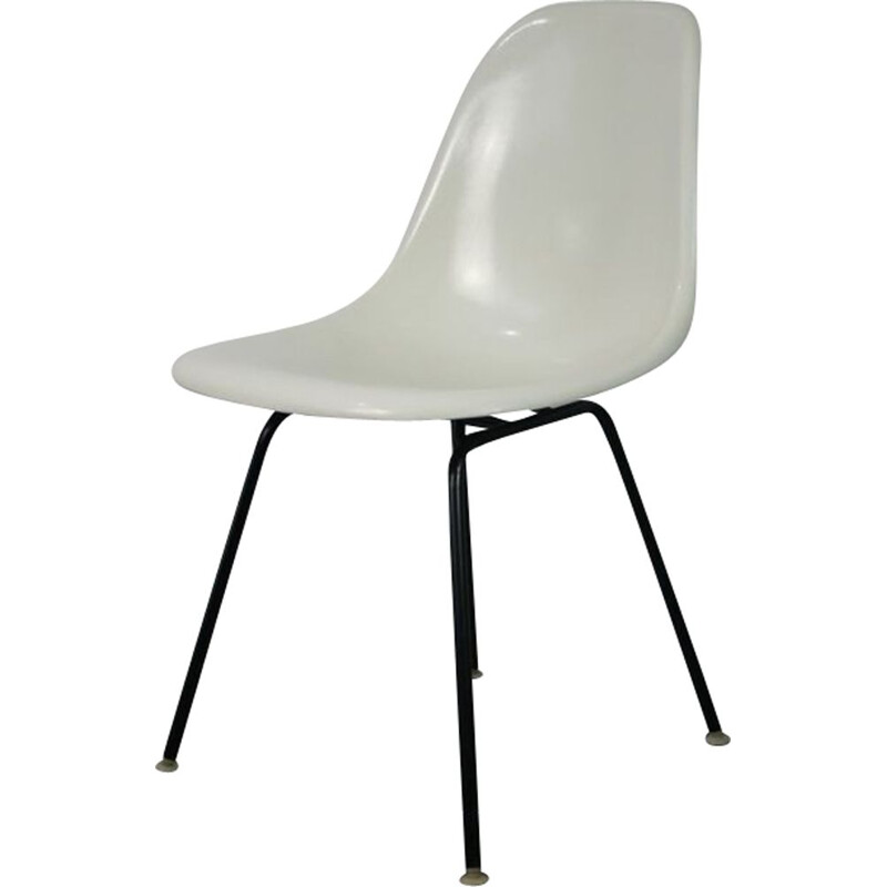 Vintage chair DSX fiber white Eames Herman Miller