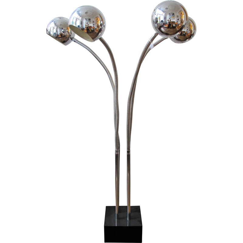 Four globes floor lamp, Geoffredo REGGIANI - 1970s