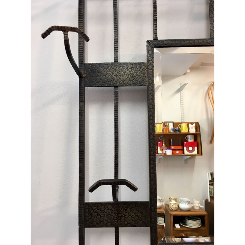 Vintage coat rack in steel, 1930-40s