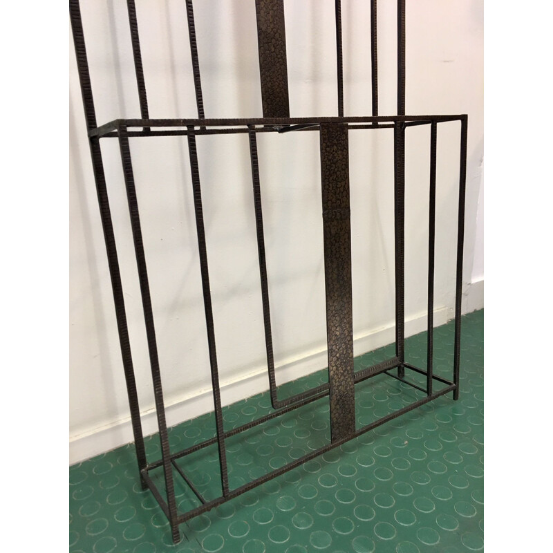 Vintage coat rack in steel, 1930-40s