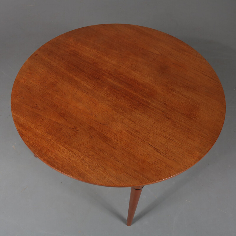 Table basse vintage en teck par Severin Hansen pour Haslev Mobler, danois années 1960