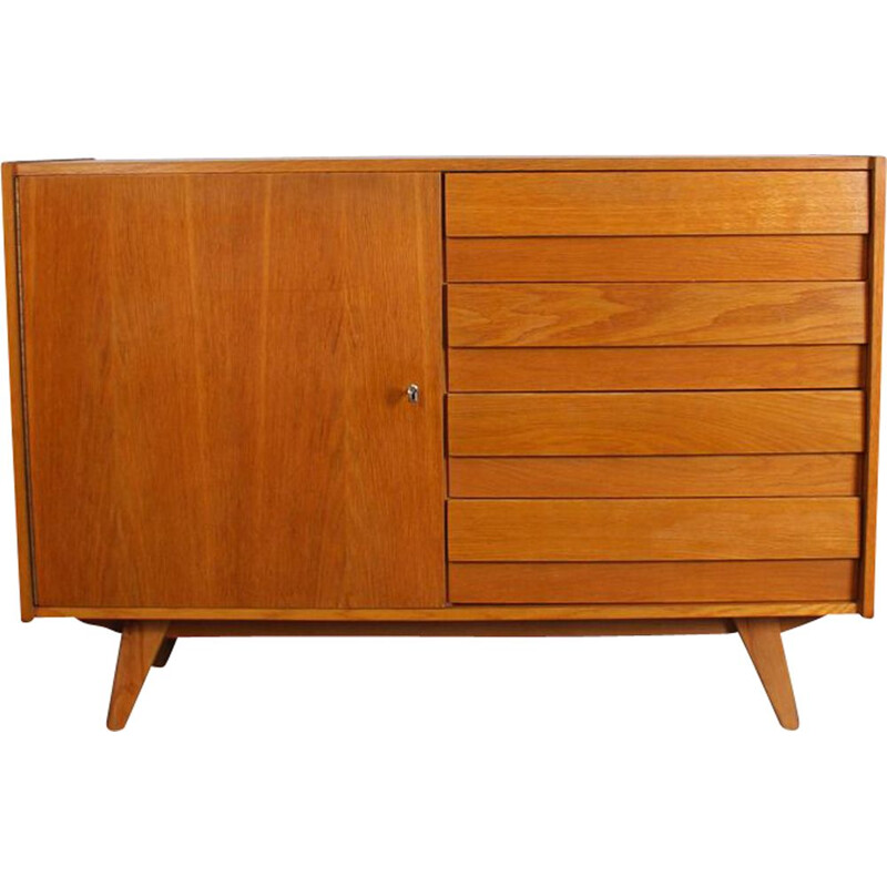 Vintage wooden chest of drawers by Jiri Jiroutek for Interier Praha,1960