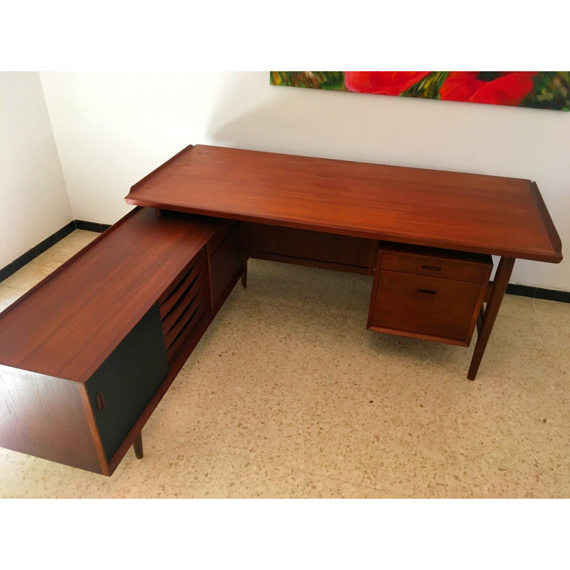 Vintage desk by Arne Vodder for Sibbast, Scandinavian 1950s