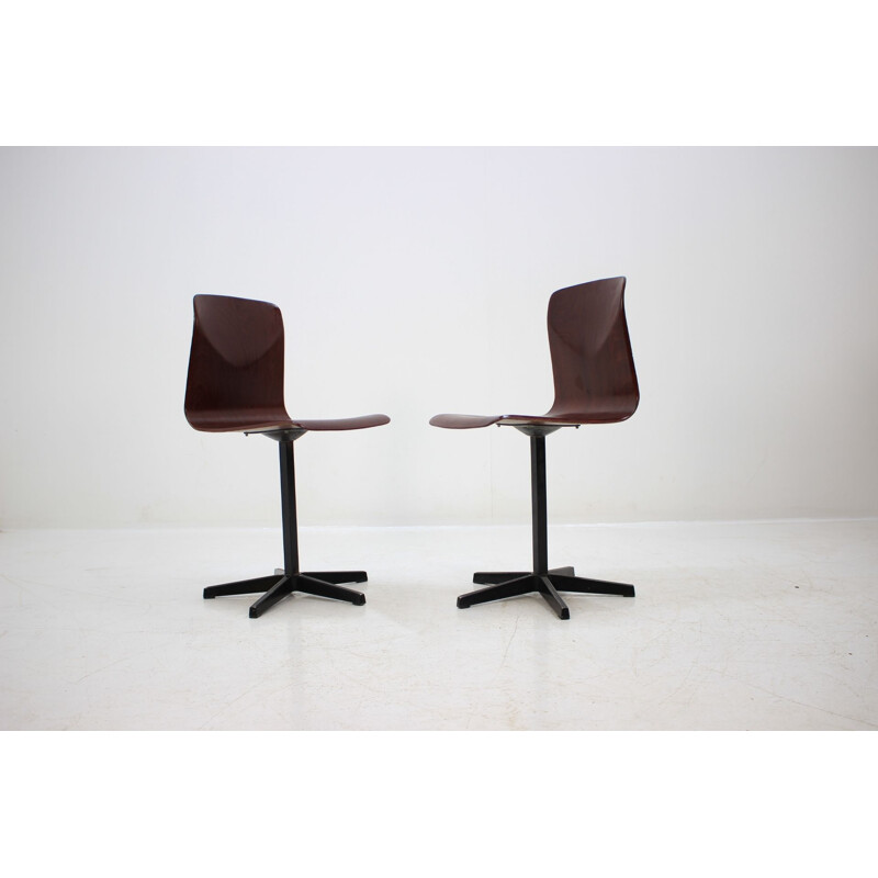 Pair of vintage dining chairs by Elmar Flötotto for Pagholz, 1970
