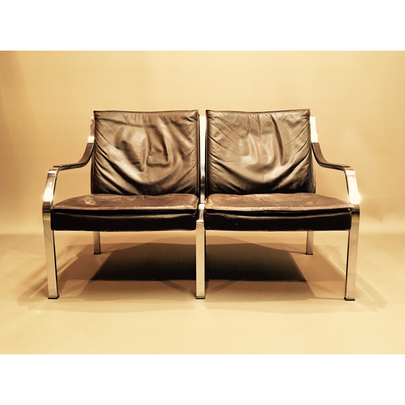 Alpha sofa in leather by Walter Knoll