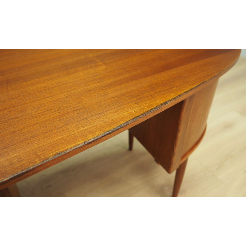 Vintage writing desk in teak, Danish 1960-70s